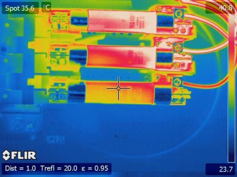 display image of thermal imaging technology in use