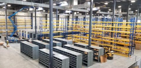 Photo of the inside of a large facility where Decker Electric provided services to