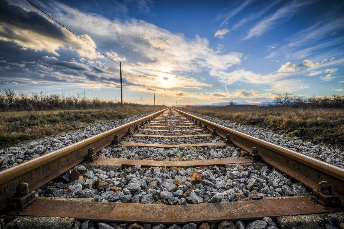 railroad tracks in Kansas,