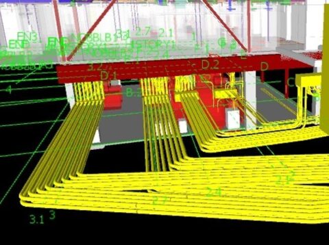 Electrical cabling layout model