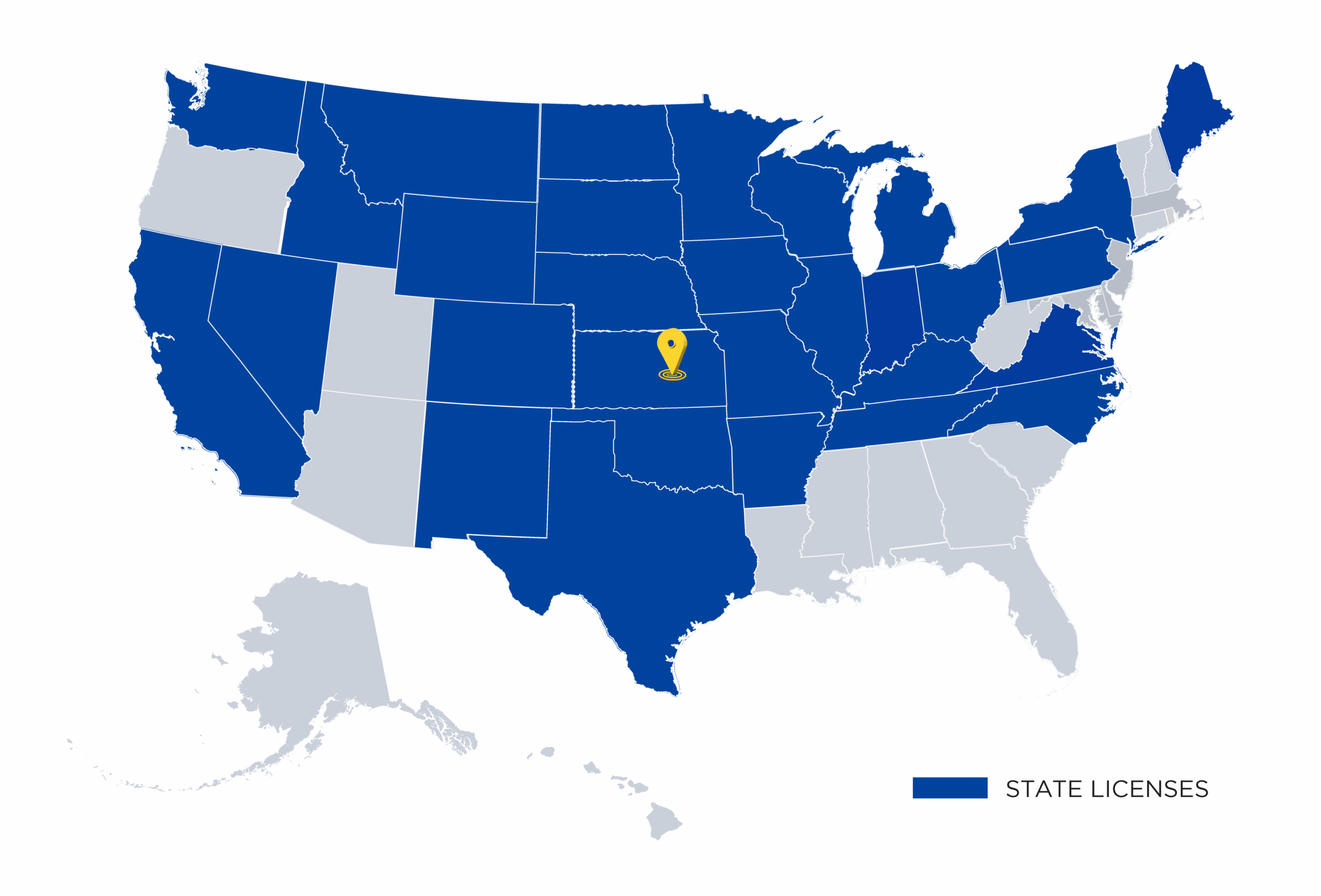 New branding state map
