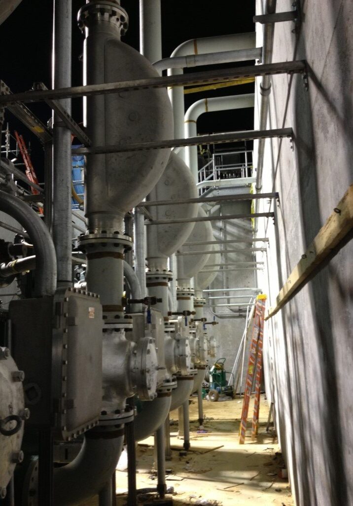 close-up image of the machines in the Deleware rail project as part of downstream services Decker Electric provides